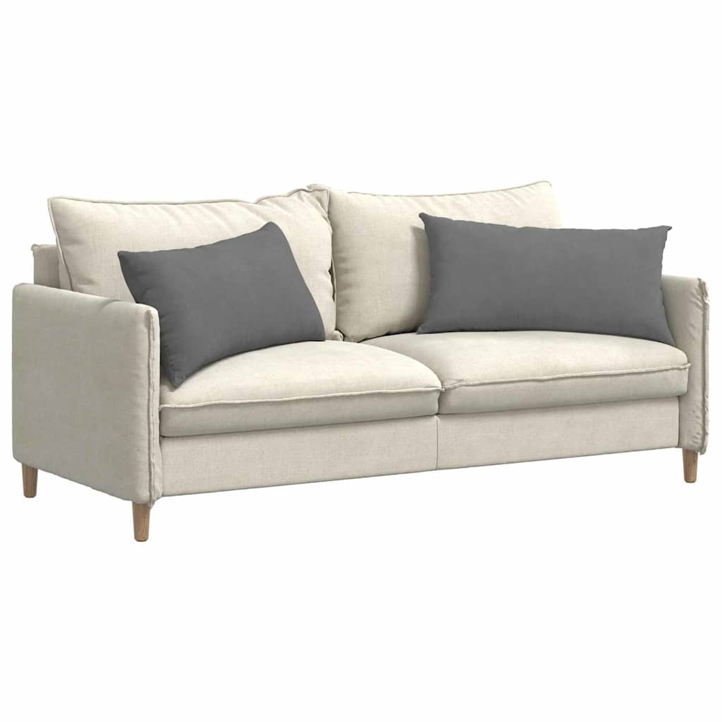 VidaXL coussins de canapé 2 pièces tissu gris foncé 80 x 40 cm