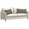 VidaXL coussins de canapé 2 pièces gris clair 80 x 40 cm tissu corde