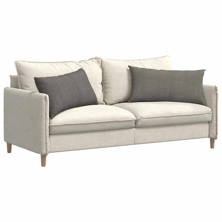 VidaXL coussins de canapé 2 pièces gris clair 80 x 40 cm tissu corde