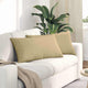 VidaXL coussins de canapé 2 pièces gris vert 80 x 40 cm tissu corde