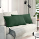 VidaXL coussins de canapé 2 pièces tissu corde vert foncé 80 x 40 cm