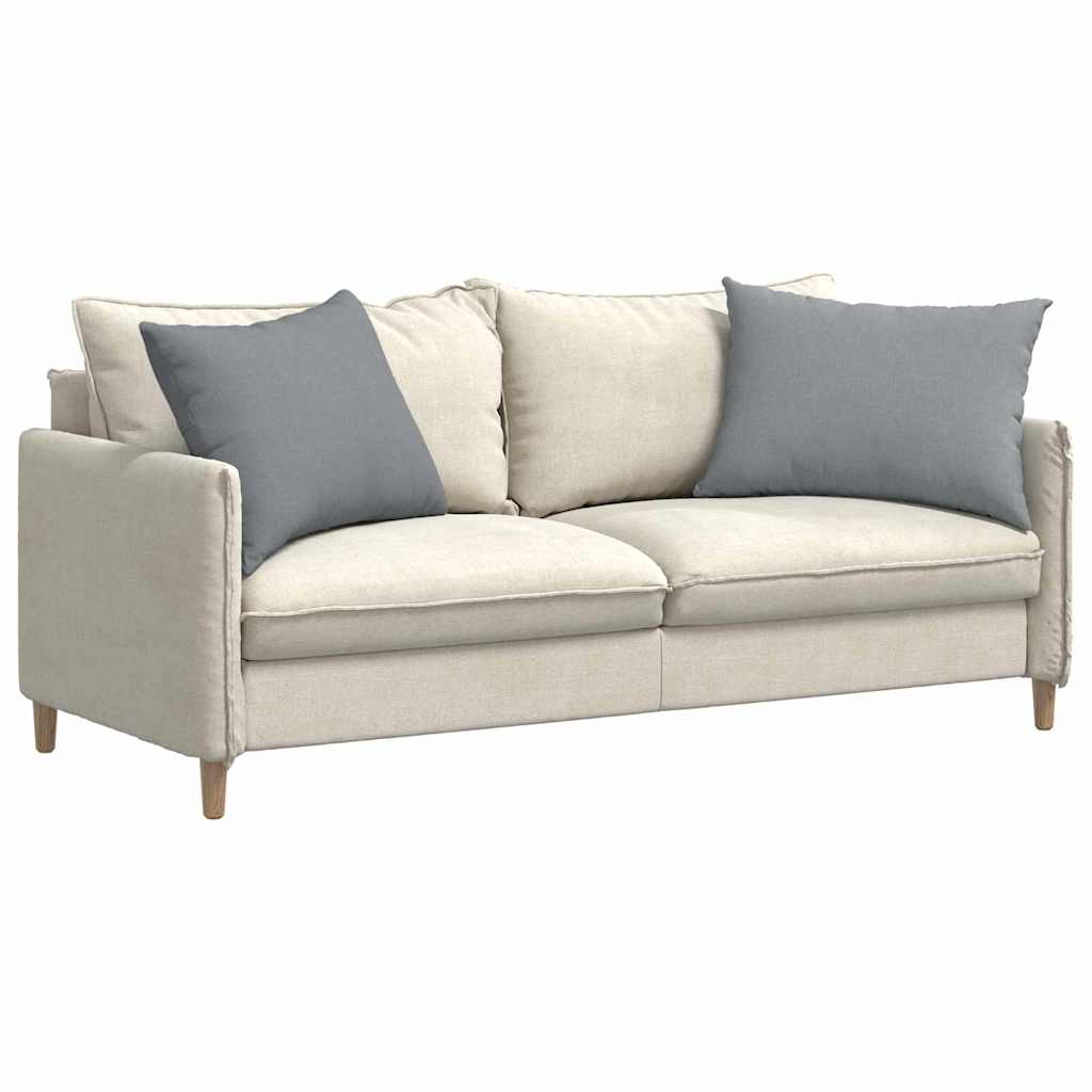 VidaXL coussins de canapé 2 pcs tissu gris clair 70 x 50 cm