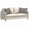 VidaXL coussins de canapé 2 pcs tissu taupe 70 x 50 cm