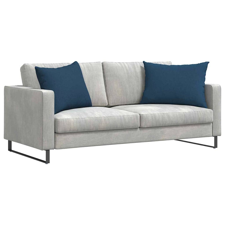 VidaXL coussins de canapé 2 pcs bleu 70 x 50 cm tissu