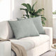 VidaXL coussins de canapé 2 pièces gris clair 70 x 50 cm tissu corde