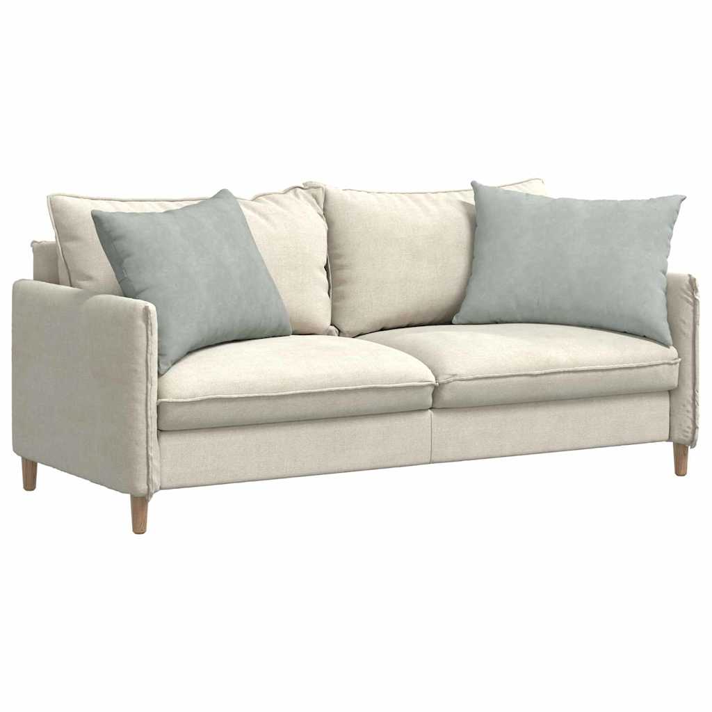 VidaXL coussins de canapé 2 pièces gris clair 70 x 50 cm tissu corde