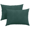 VidaXL coussins de canapé, 2 pièces, vert foncé, tissu corde 70 x 50 cm