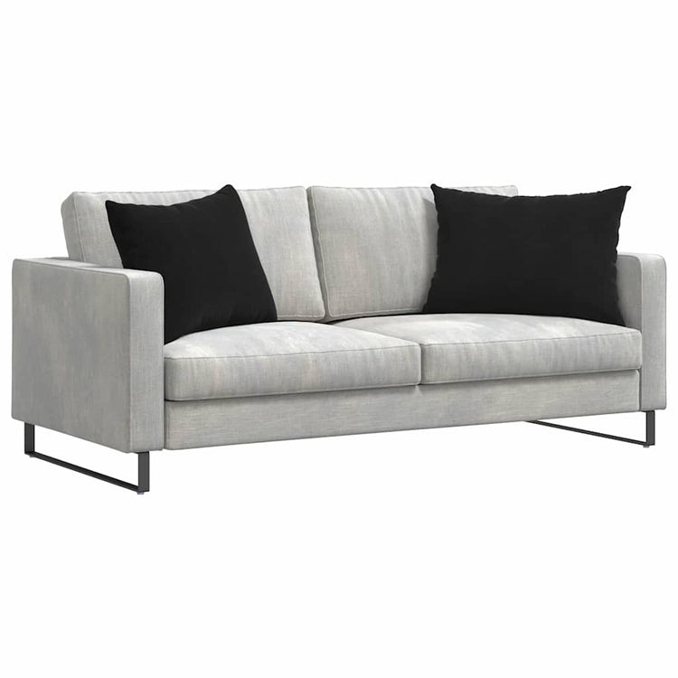 VidaXL coussins de canapé 2 pièces noir 70 x 50 cm tissu corde