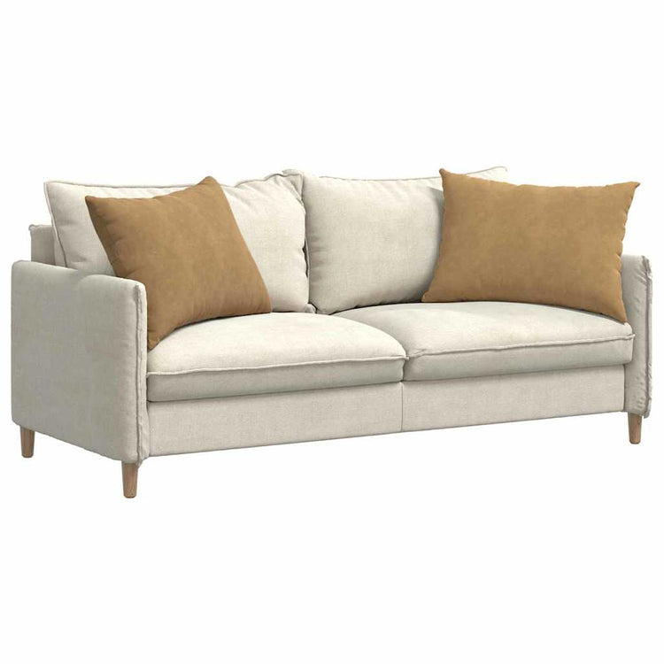 VidaXL coussins de canapé 2 pièces marron 70 x 50 cm tissu corde