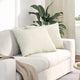 VidaXL coussins de canapé 2 pièces crème 70 x 50 cm tissu corde