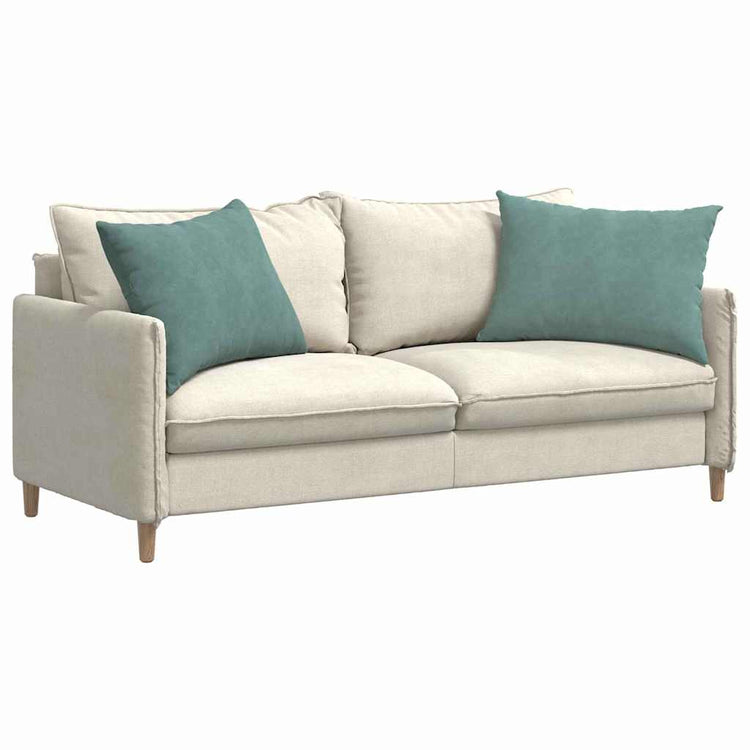 VidaXL coussins de canapé 2 pièces vert d'eau 70 x 50 cm tissu corde