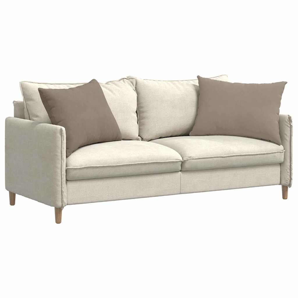 VidaXL coussins de canapé 2 pièces tissu taupe 70 x 50 cm