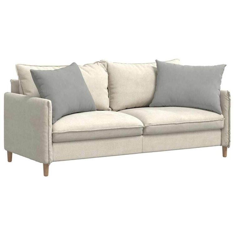 VidaXL coussins de canapé 2 pièces tissu gris clair 70 x 50 cm