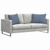 VidaXL coussins de canapé 2 pièces bleu 70 x 50 cm tissu corde