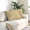 VidaXL coussins de canapé 2 pièces gris vert 70 x 50 cm tissu corde