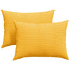 Vidaxl coussins de canapé 2 pièces jaune clair 70 x 50 cm tissu corde