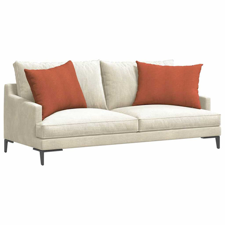 VidaXL coussins de canapé 2 pièces rouge-orange 70 x 50 cm tissu corde
