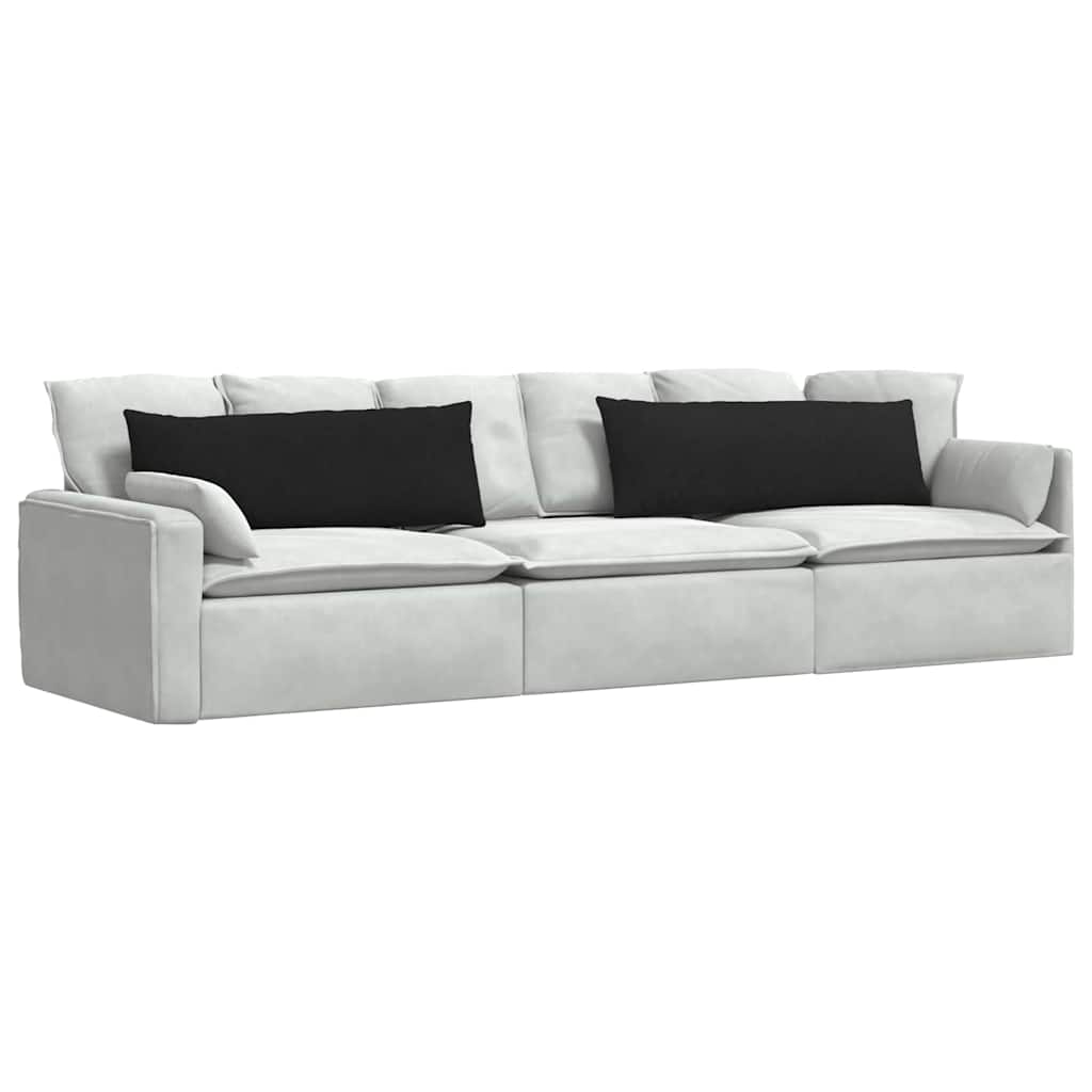 VidaXL coussins de canapé 2 pcs noir 120 x 40 cm tissu