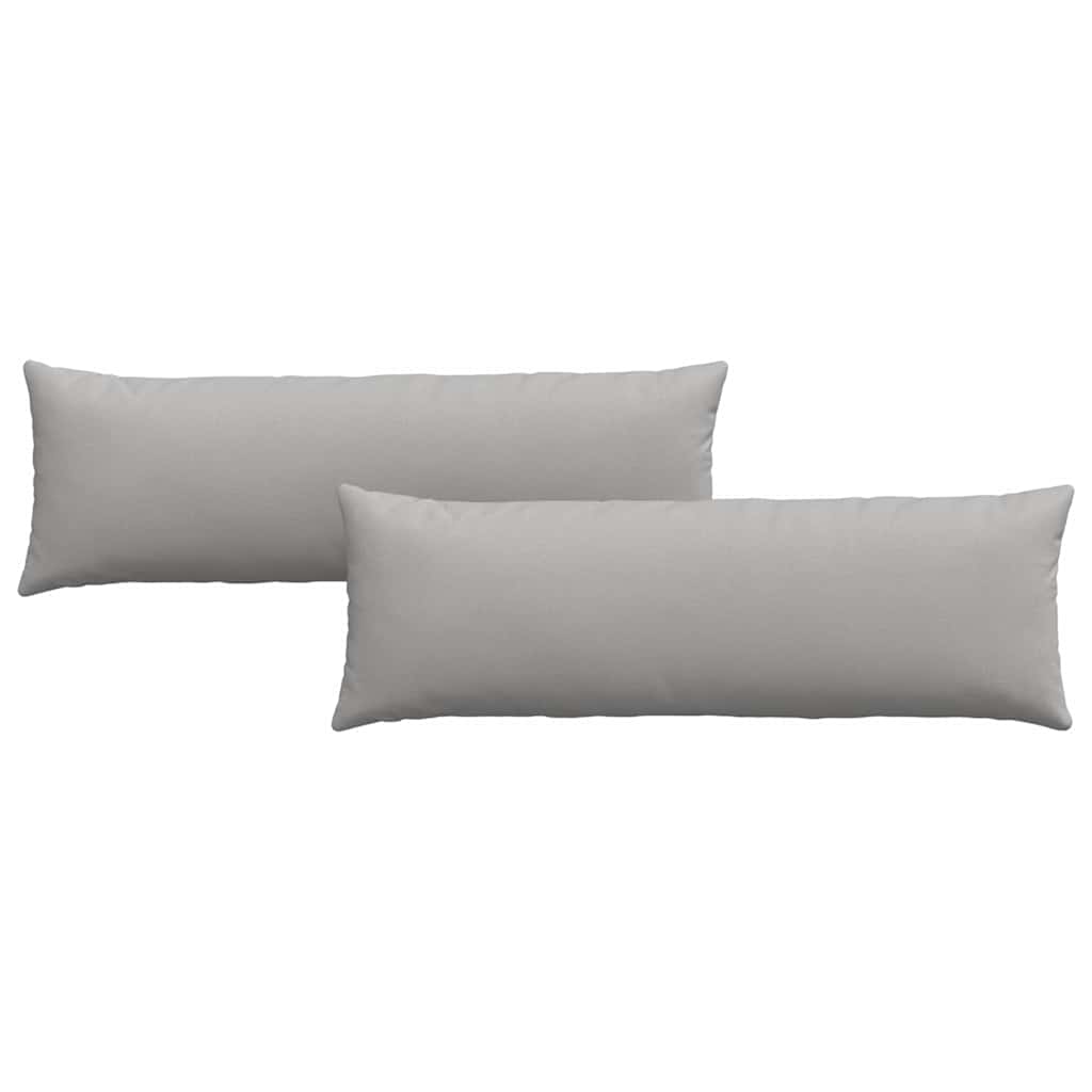 VidaXL coussins de canapé 2 pcs gris nuage 120 x 40 cm tissu