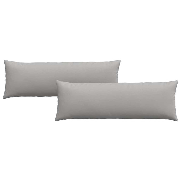 VidaXL coussins de canapé 2 pcs gris nuage 120 x 40 cm tissu