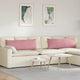 VidaXL coussins de canapé 2 pièces rose 120 x 40 cm tissu corde