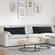 VidaXL coussins de canapé 2 pièces noir 120 x 40 cm tissu corde