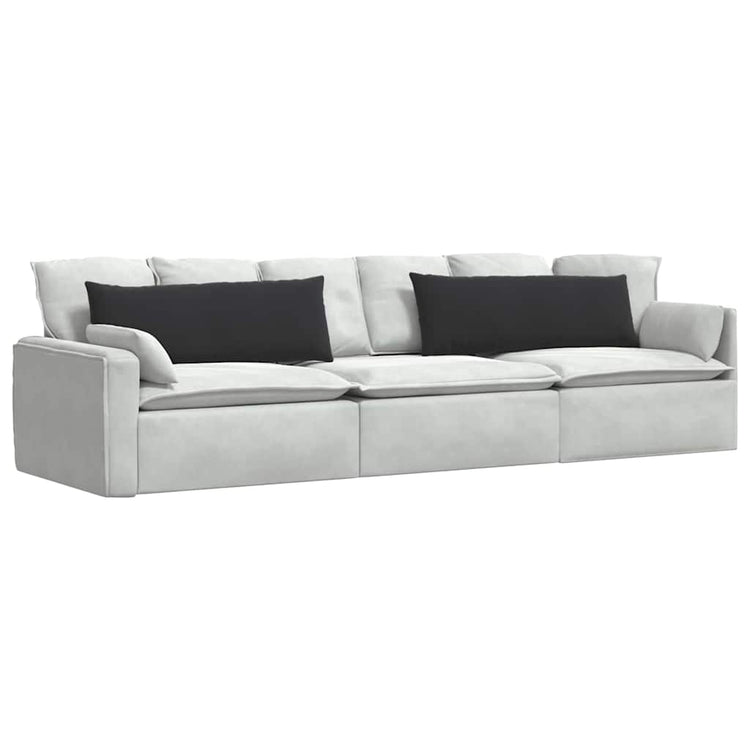 VidaXL coussins de canapé 2 pièces noir 120 x 40 cm tissu corde