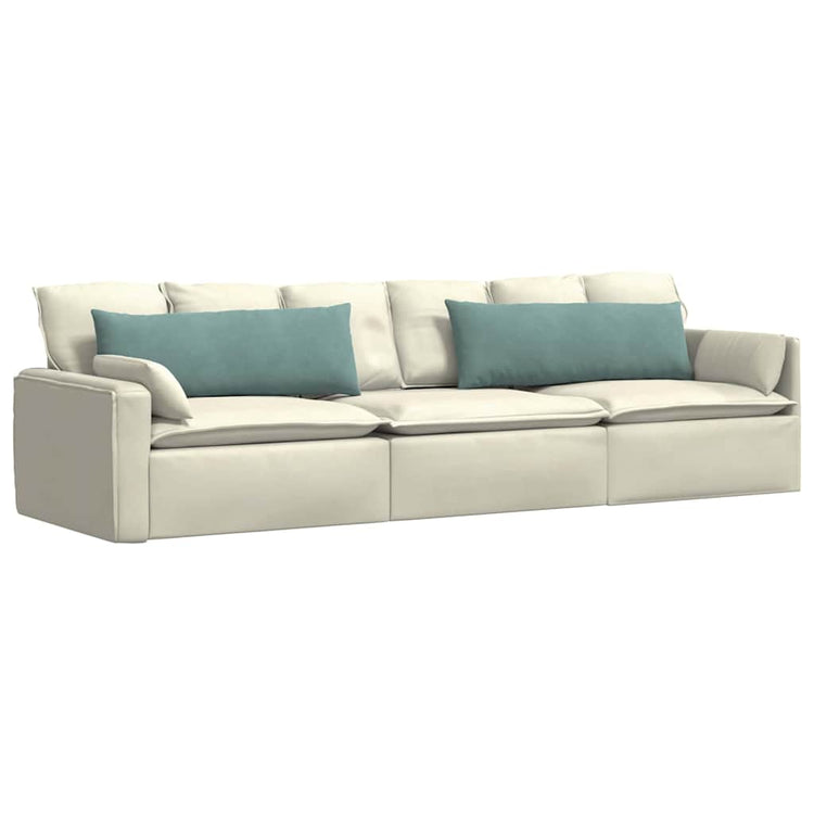 VidaXL coussins de canapé 2 pièces vert d'eau 120 x 40 cm tissu corde