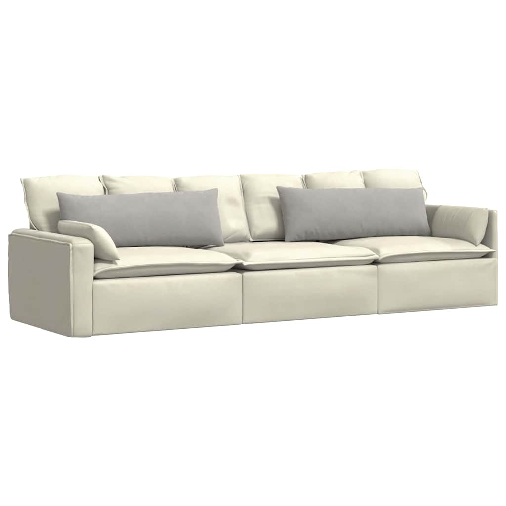 VidaXL coussins de canapé 2 pièces tissu gris clair 120 x 40 cm
