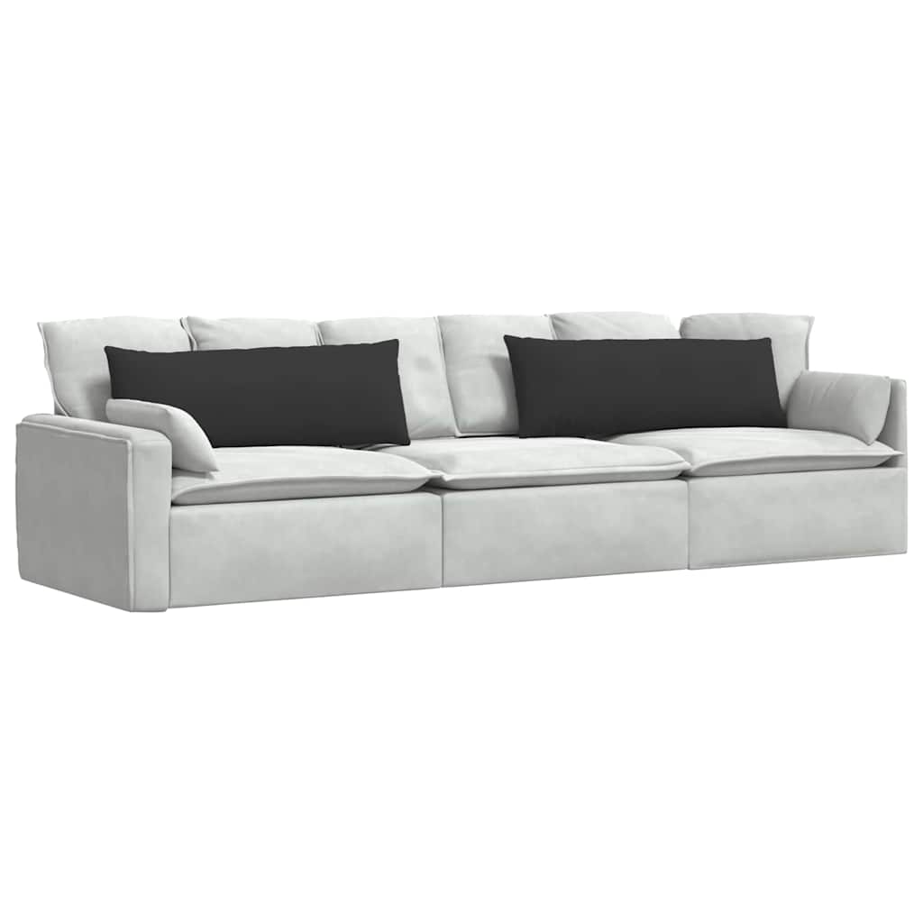 VidaXL coussins de canapé 2 pièces noir 120 x 40 cm tissu