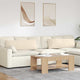 VidaXL coussins de canapé 2 pièces beige 120 x 40 cm tissu