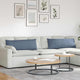VidaXL coussins de canapé 2 pièces bleu 120 x 40 cm tissu corde