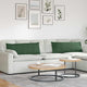 VidaXL coussins de canapé 2 pièces vert foncé 120 x 40 cm tissu corde