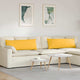 VidaXL coussins de canapé 2 pièces jaune clair 120 x 40 cm tissu corde