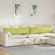 VidaXL coussins de canapé 2 pcs tissu vert clair 145 x 40 cm