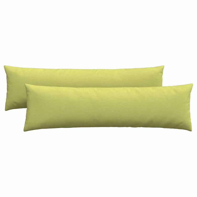VidaXL coussins de canapé 2 pcs tissu vert clair 145 x 40 cm