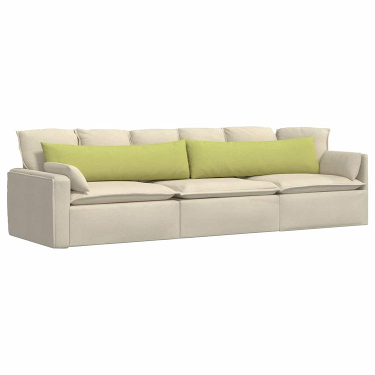 VidaXL coussins de canapé 2 pcs tissu vert clair 145 x 40 cm