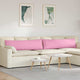 VidaXL coussins de canapé 2 pcs rose 145 x 40 cm tissu