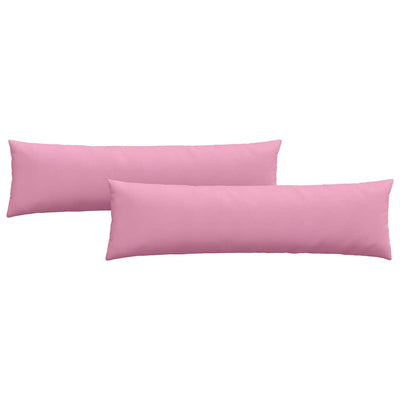 VidaXL coussins de canapé 2 pcs rose 145 x 40 cm tissu