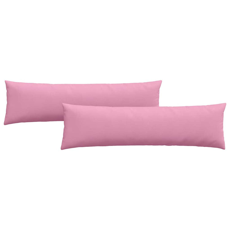 VidaXL coussins de canapé 2 pcs rose 145 x 40 cm tissu