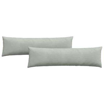 VidaXL coussins de canapé 2 pièces gris clair 145 x 40 cm tissu corde