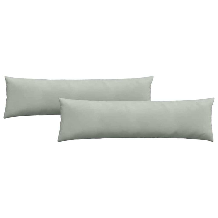 VidaXL coussins de canapé 2 pièces gris clair 145 x 40 cm tissu corde