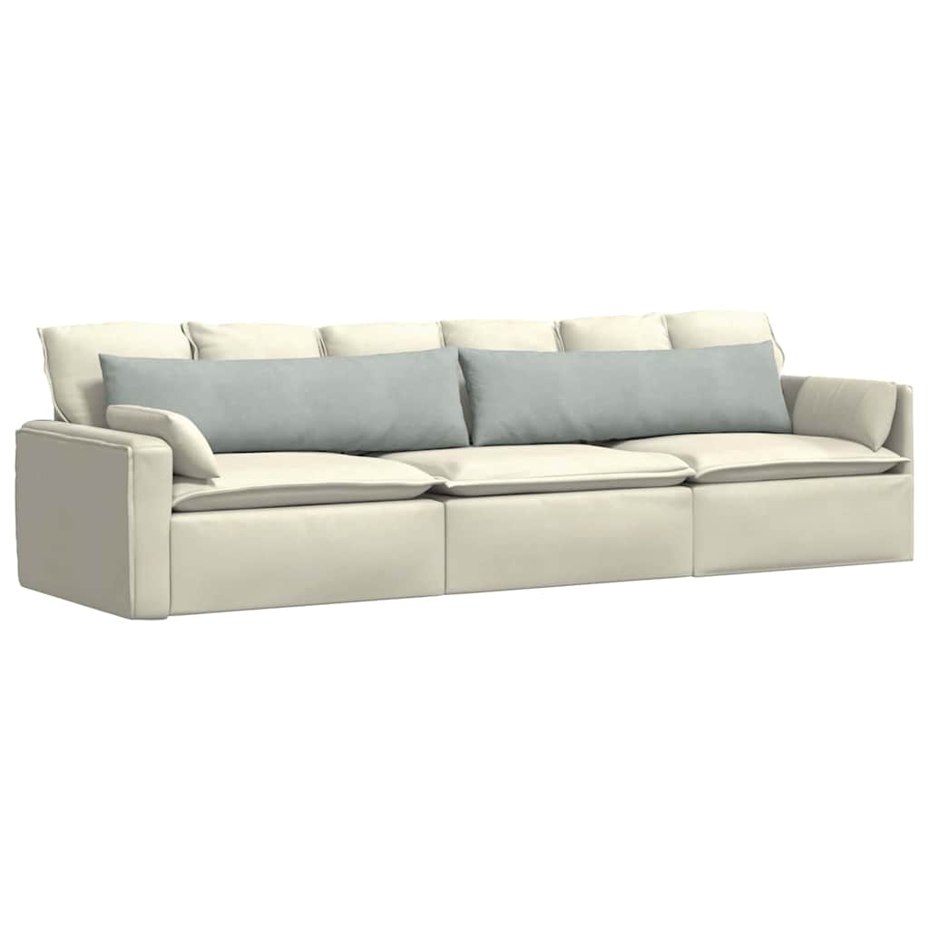 VidaXL coussins de canapé 2 pièces gris clair 145 x 40 cm tissu corde