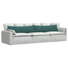 VidaXL coussins de canapé 2 pièces vert foncé 145 x 40 cm tissu corde