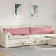 VidaXL coussins de canapé 2 pièces rose 145 x 40 cm tissu corde