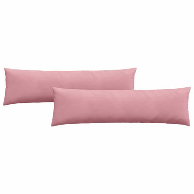 VidaXL coussins de canapé 2 pièces rose 145 x 40 cm tissu corde