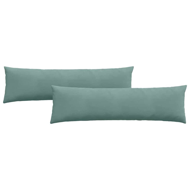 VidaXL coussins de canapé 2 pièces vert d'eau 145 x 40 cm tissu corde