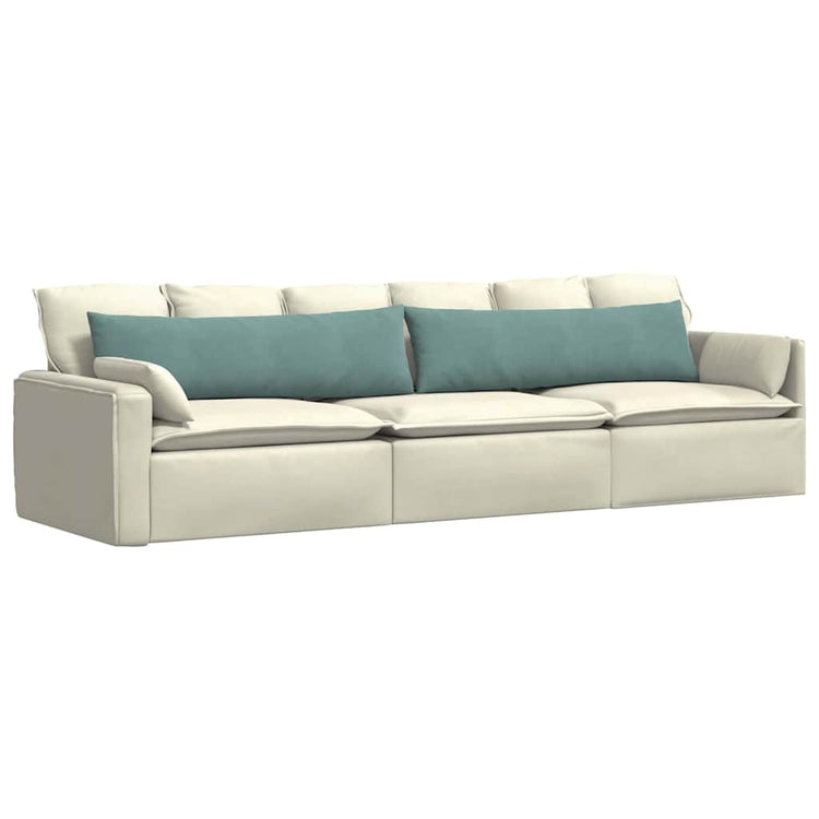 VidaXL coussins de canapé 2 pièces vert d'eau 145 x 40 cm tissu corde