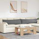 VidaXL coussins de canapé 2 pièces tissu gris foncé 145 x 40 cm