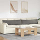 VidaXL coussins de canapé 2 pièces gris clair 145 x 40 cm tissu corde